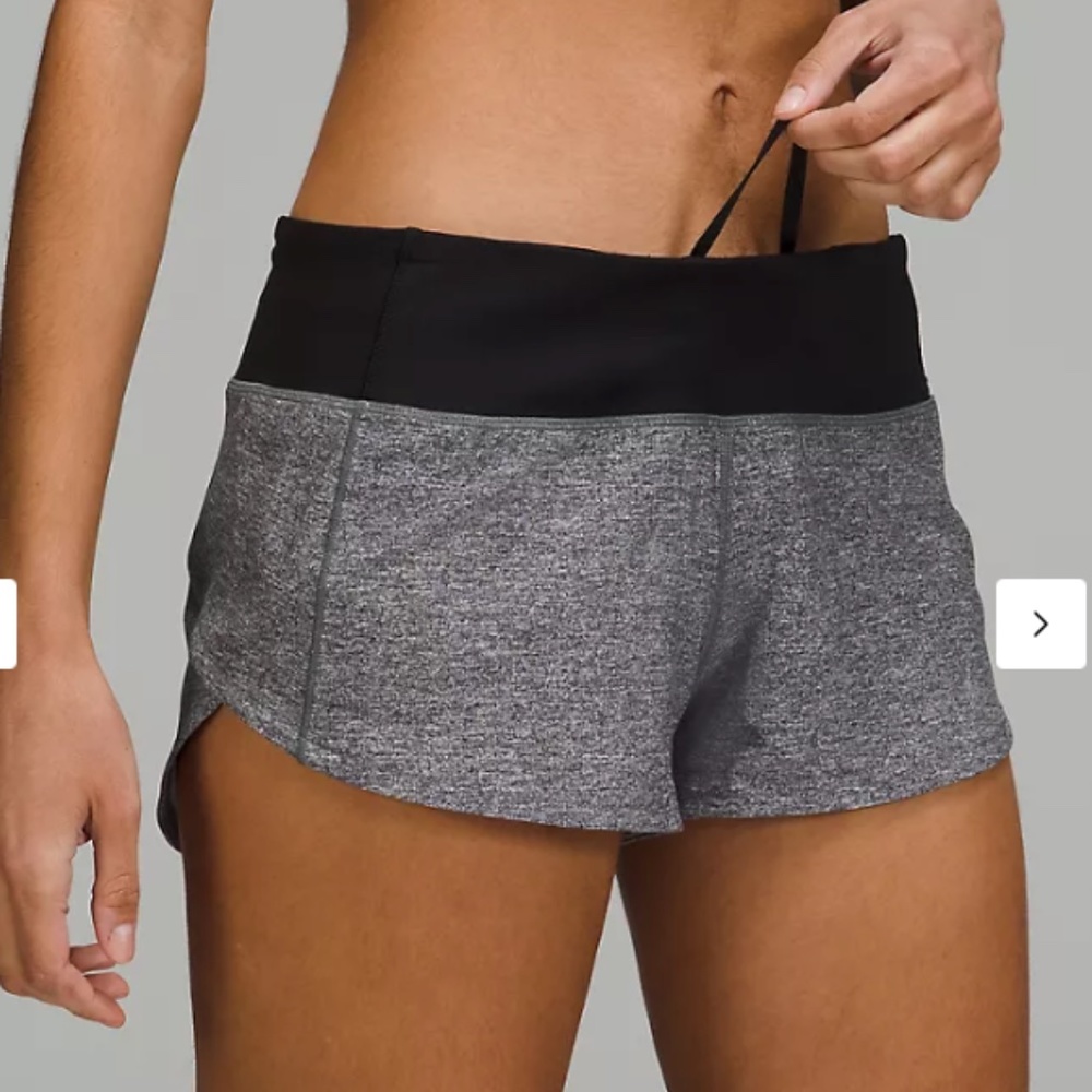 Lululemon Gray Running Shorts Size 4